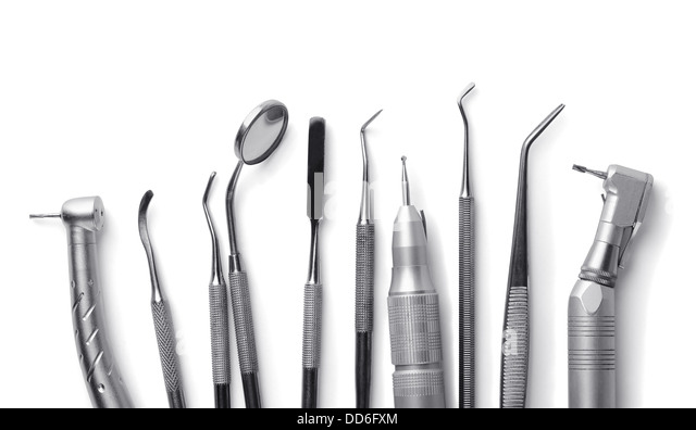 row-of-various-dental-tools-isolated-on-