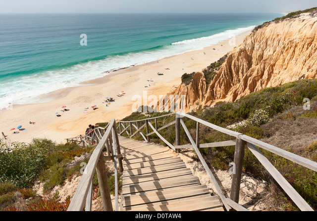 wooden-staircase-in-the-sandstone-cliffs