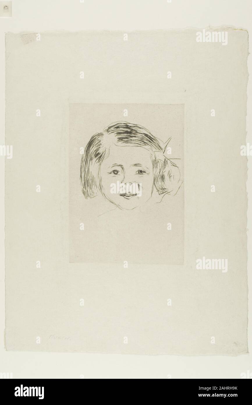 Edvard Munch. Herbert Esche's Daughter. 1905–1906. Norway. Drypoint on ...