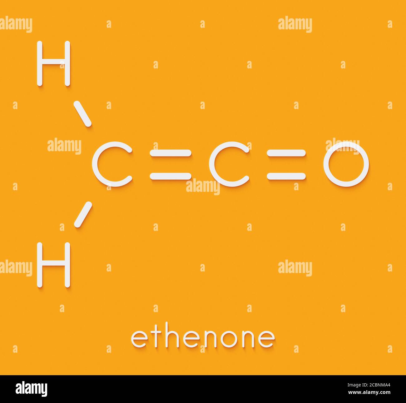 Ethenone or ketene molecule. Skeletal formula Stock Photo - Alamy