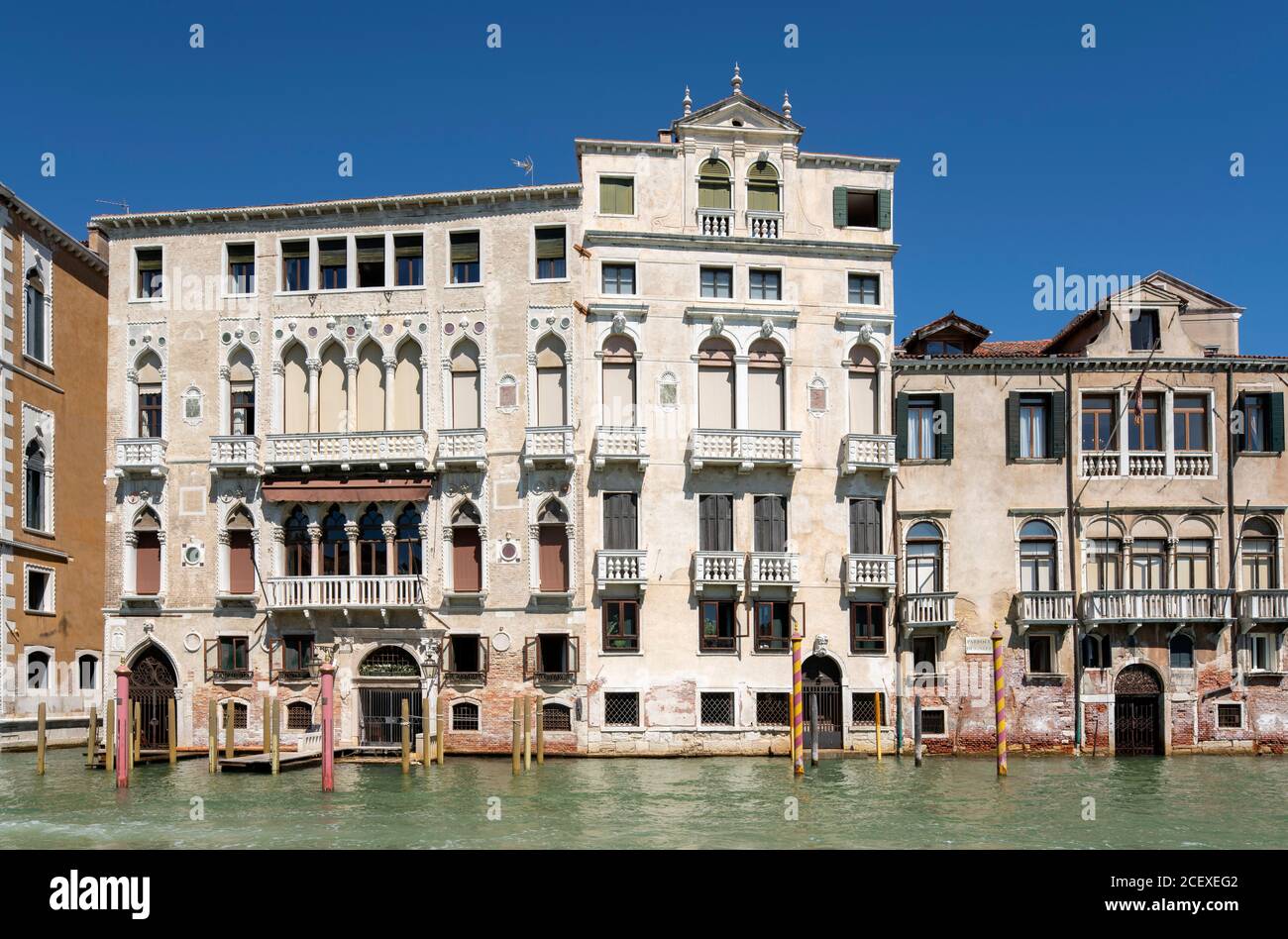 Venedig, Paläste am Canal Grande; Palazzo Barbaro Curtis, 1425 nach ...