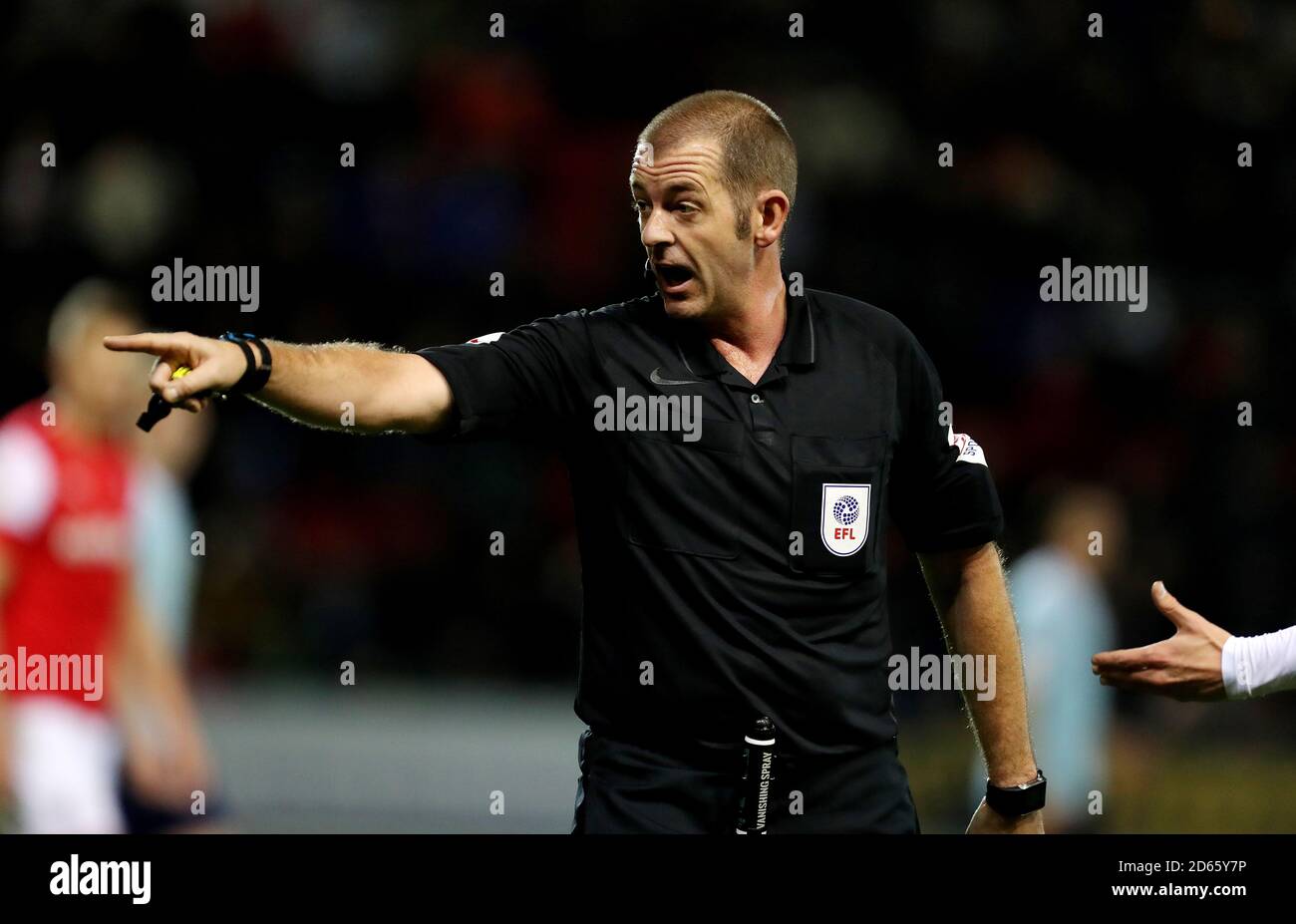 Referee Darren Handley Stock Photo - Alamy
