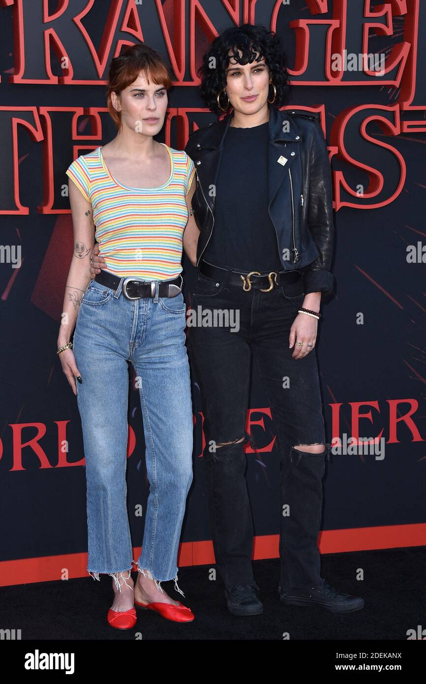 Tallulah Willis and Rumer Willis attend the premiere of Netflix's ...