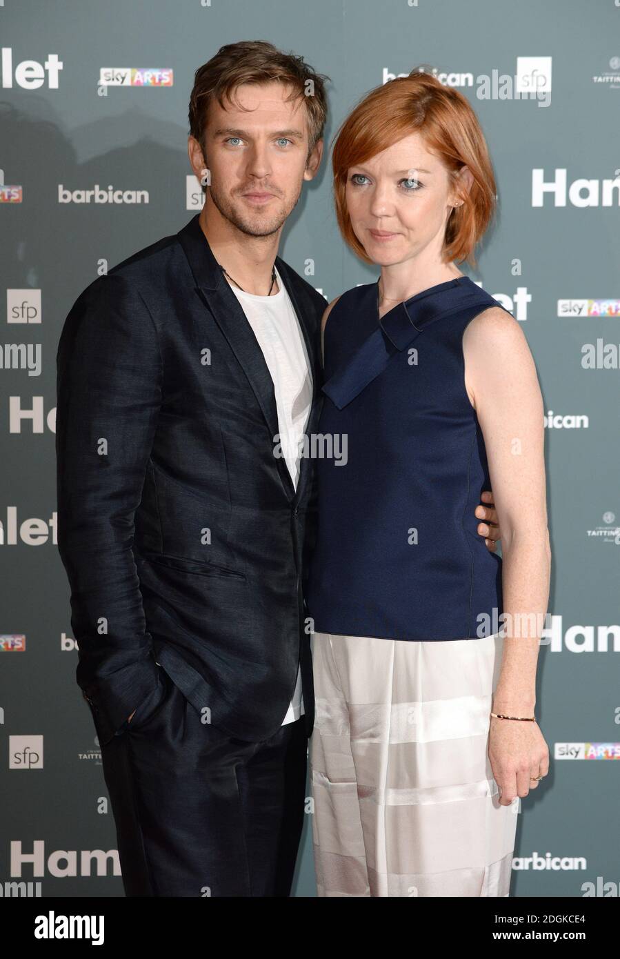 Dan Stevens and wife Susie Harlet arriving at the opening night of ...