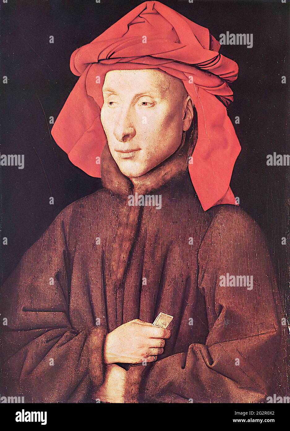 Jan Van Eyck - Portrait Giovanni Arnolfini 1435 Stock Photo - Alamy