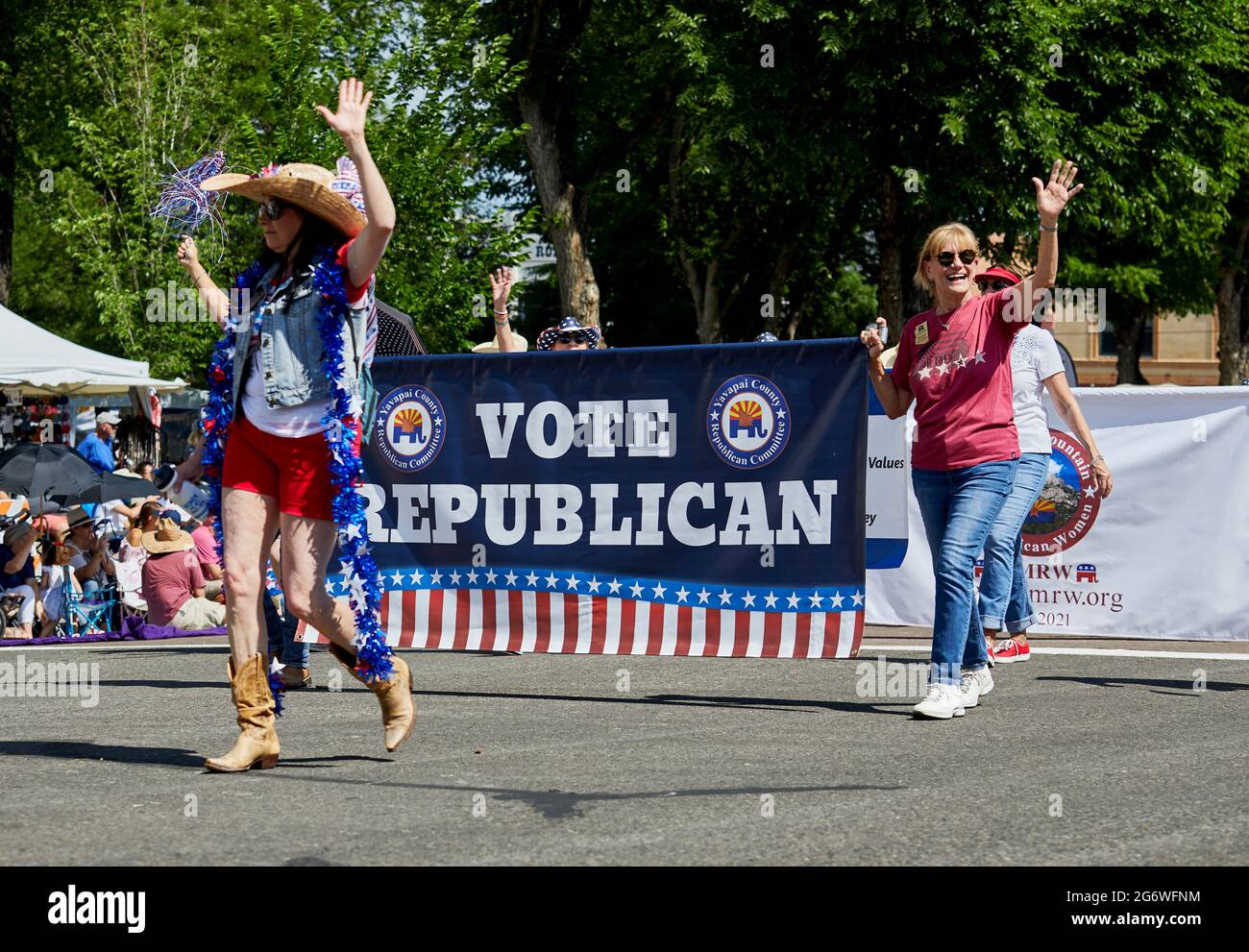 Prescott, Arizona, USA July 3, 2021 Yavapai County republican party