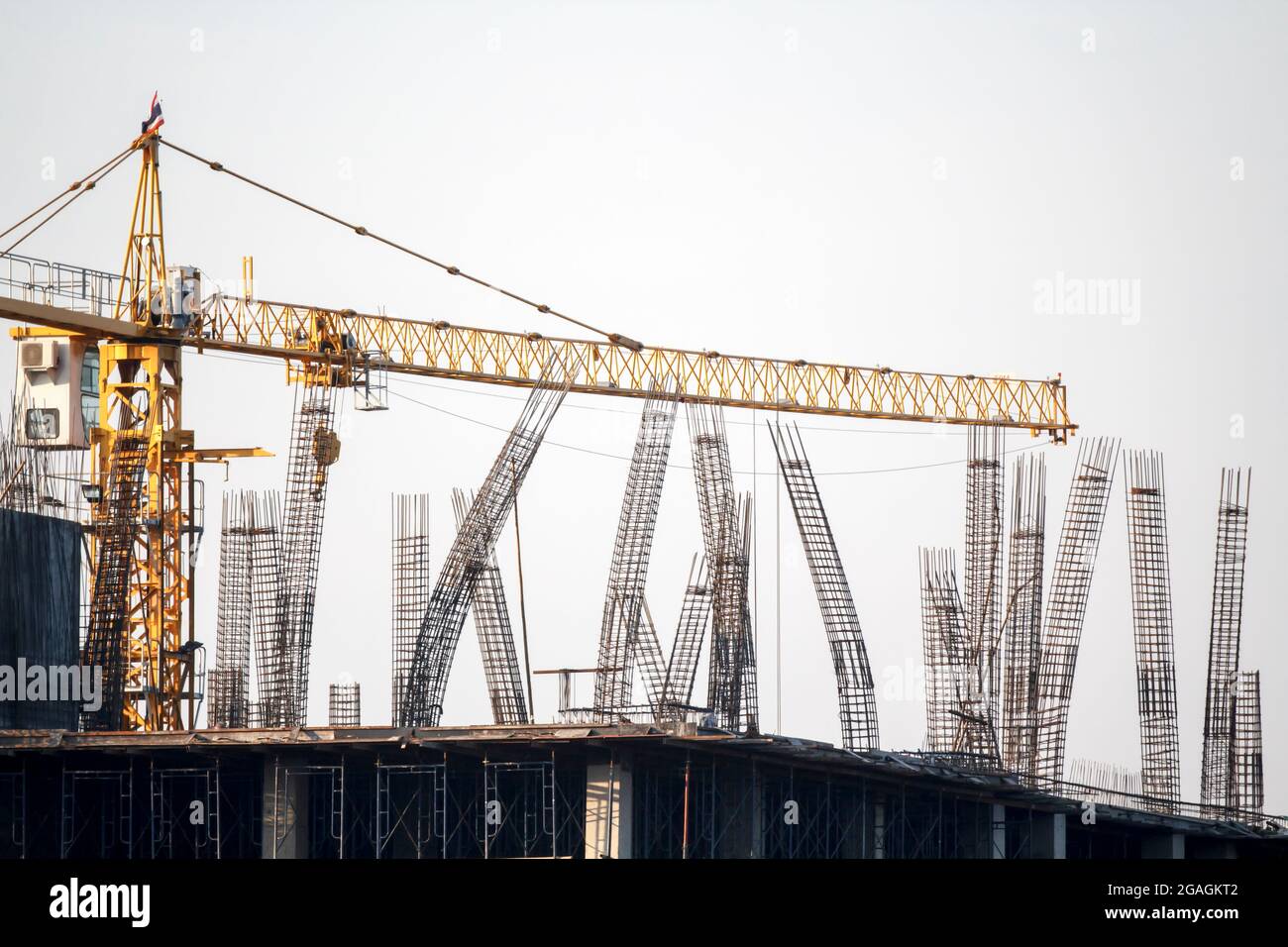 Rebar column in construction site Stock Photo - Alamy