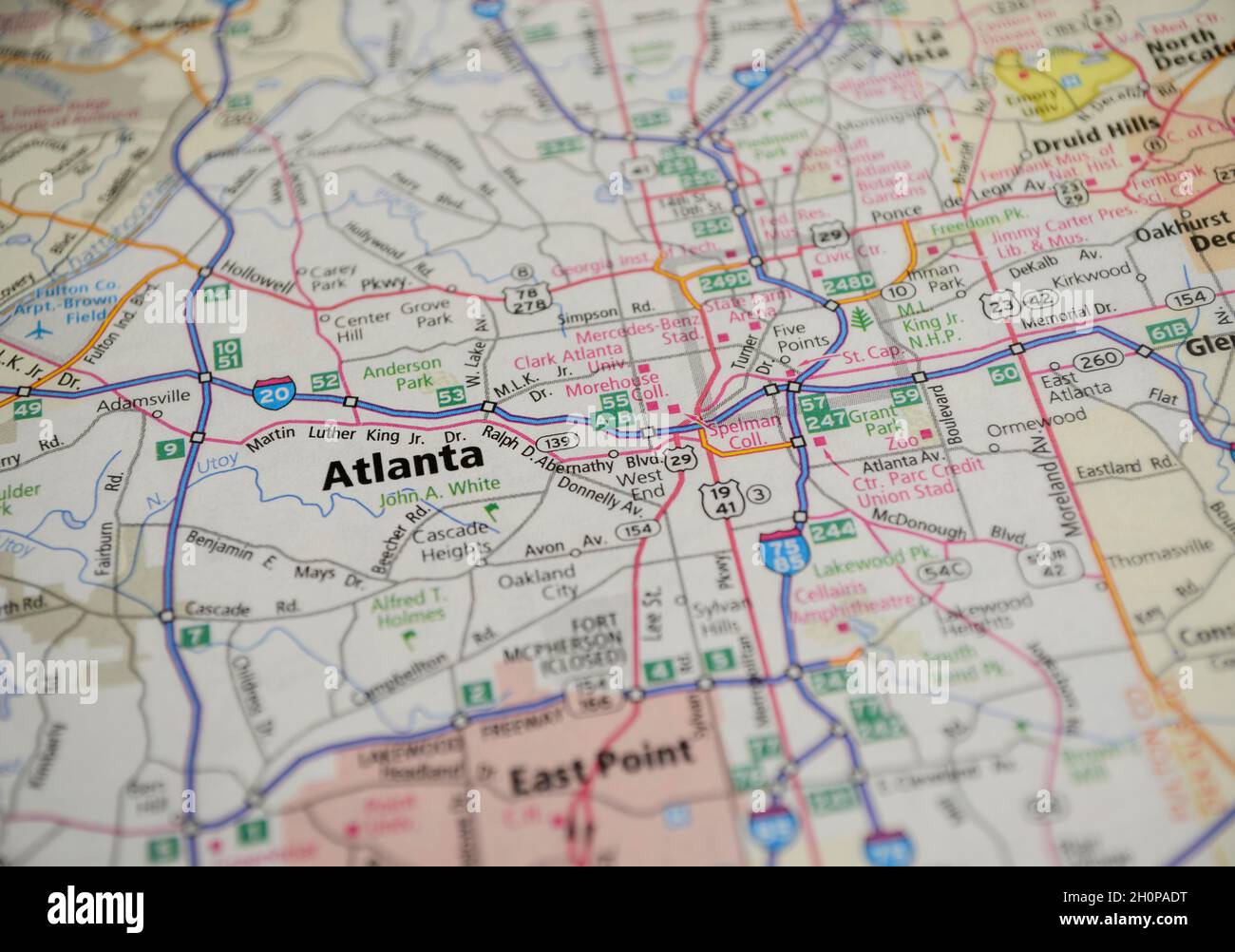 Map Atlanta Ga Area 