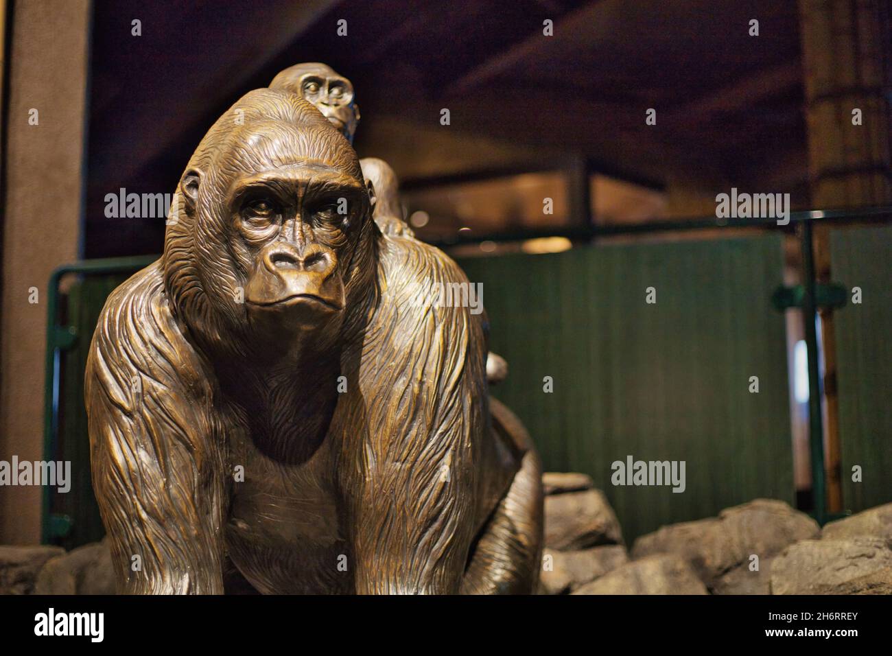 OMAHA, UNITED STATES - Oct 14, 2021: A gorilla sculpture - Omaha's ...