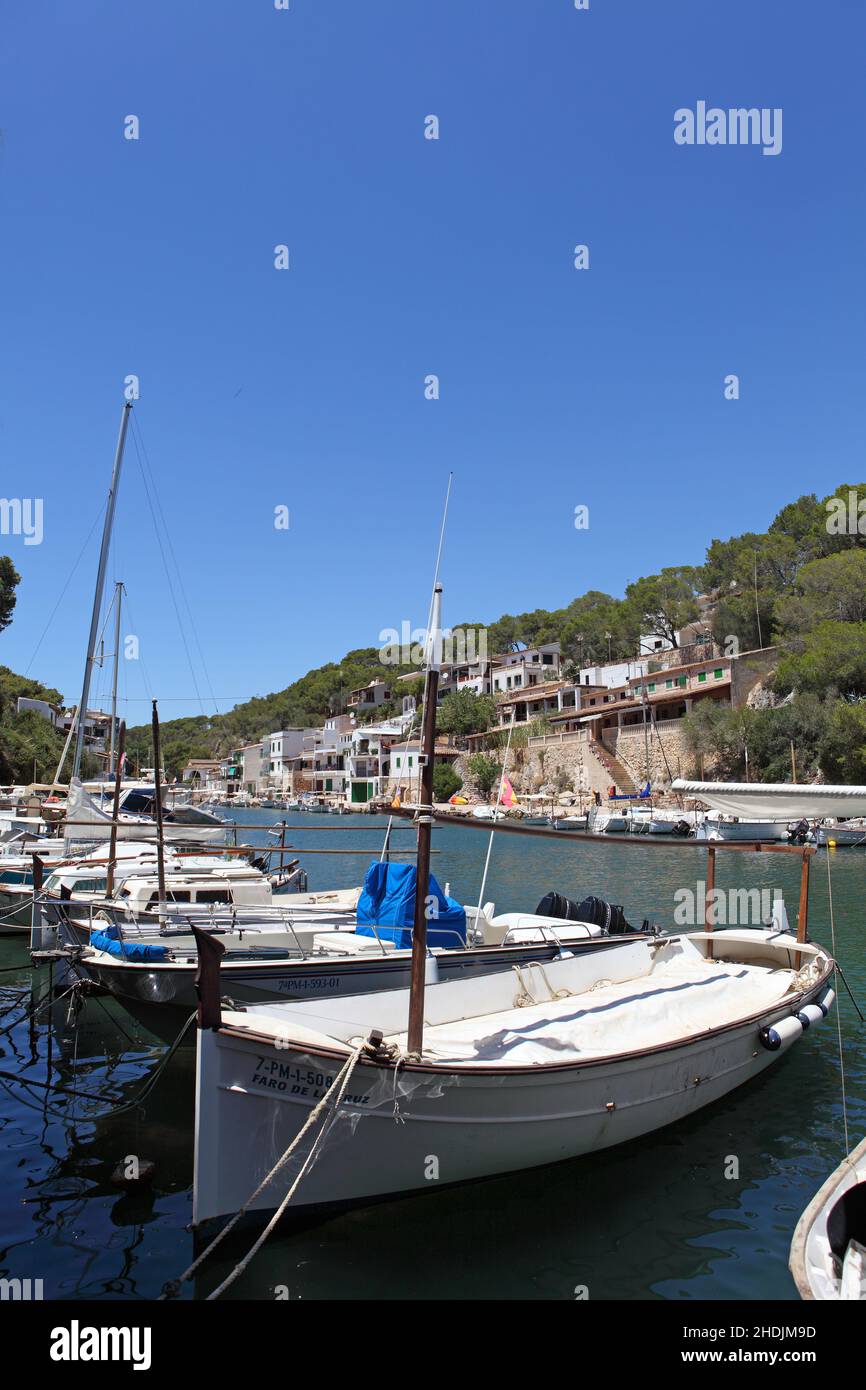 boats, cala figuera, boat, cala figueras Stock Photo - Alamy