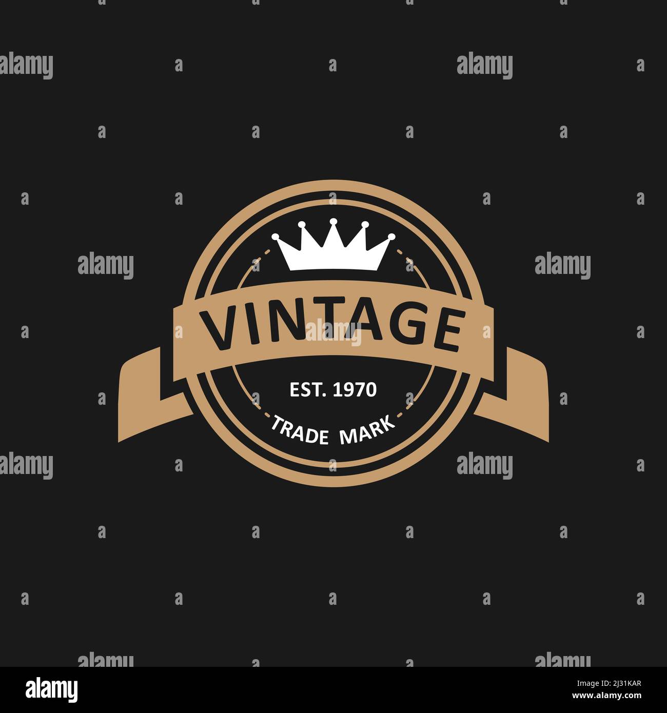 Circle retro vintage logo design Stock Vector Image & Art - Alamy