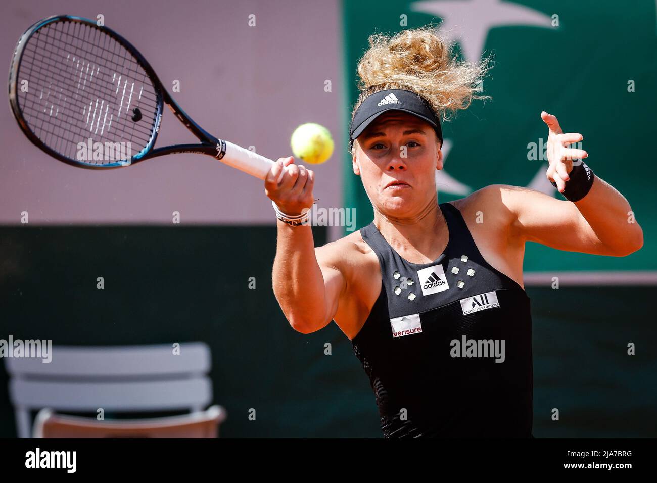 Leolia JEANJEAN of France during the Day seven of Roland-Garros 2022 ...