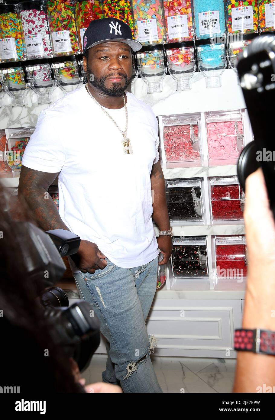 50 Cent Unveils Candy Shop Goblet at New Sugar Factory Las Vegas at ...