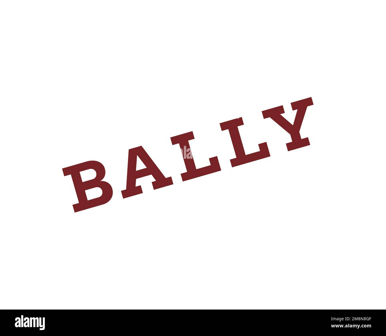 Bally Shoe, Rotated Logo, White Background Stock Photo - Alamy