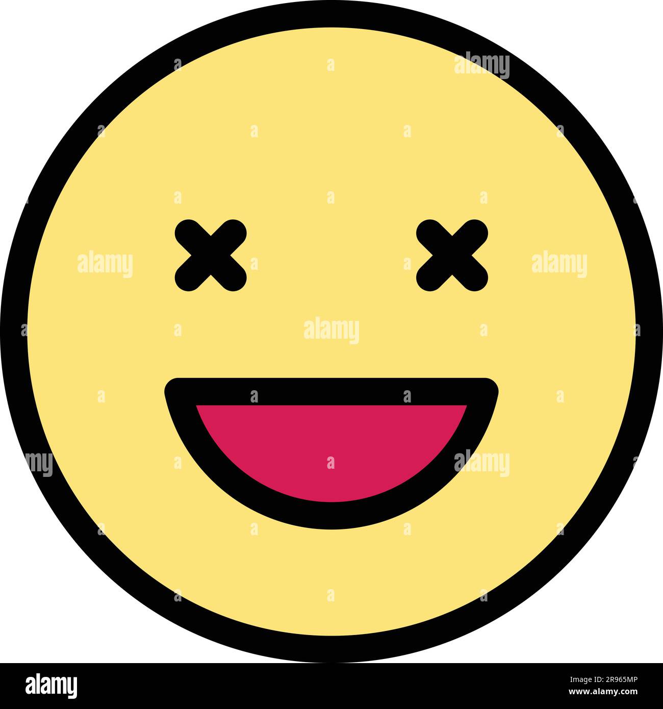 Blind emoji icon. Outline Blind emoji vector icon for web design ...