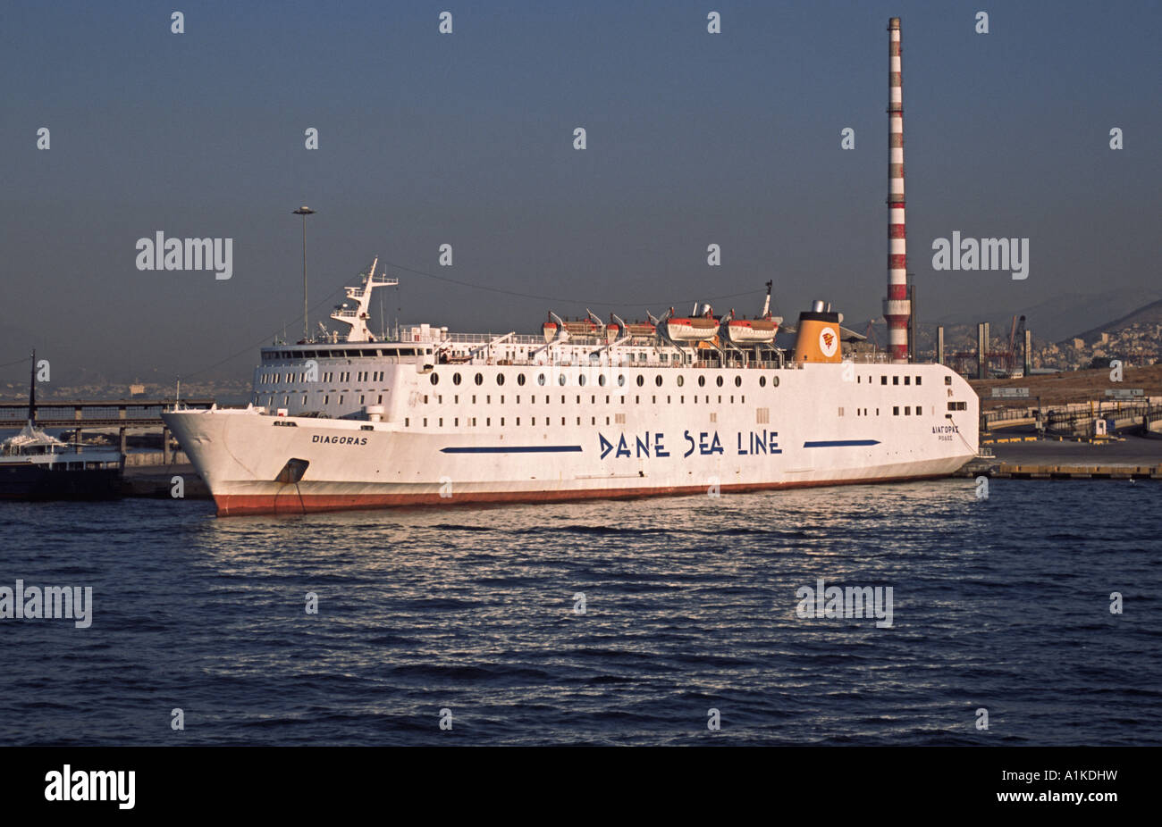 Diagoras Greek Dane Sea Lines (now Blue Star Ferries) ferry. Piraeus ...