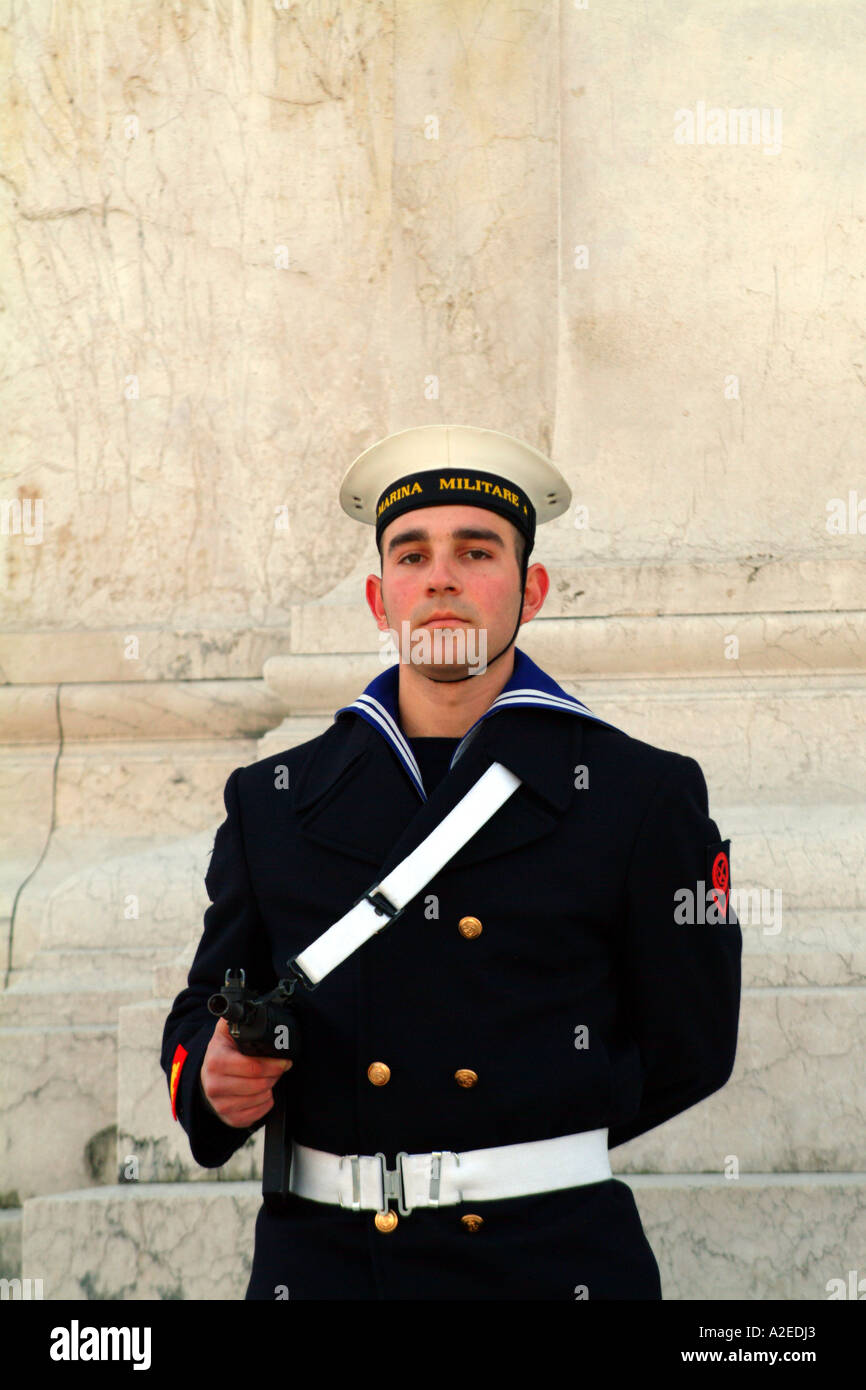 miltary on guard duty sailor navy naval uniformed men male weapon rifle ...