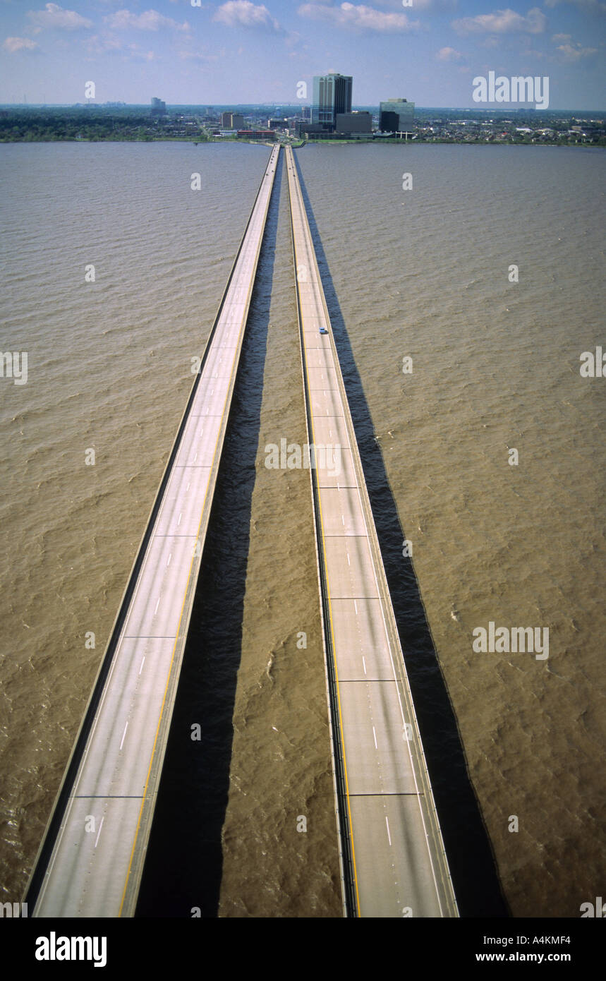 Lake Pontchartrain Causeway Near New Orleans Louisiana Stock Photo Alamy