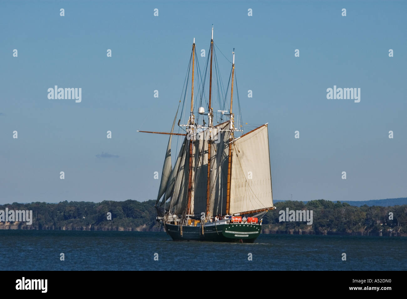 Three masted Sailing Ship Schooner Denis Sullivan Lake Erie Near ...