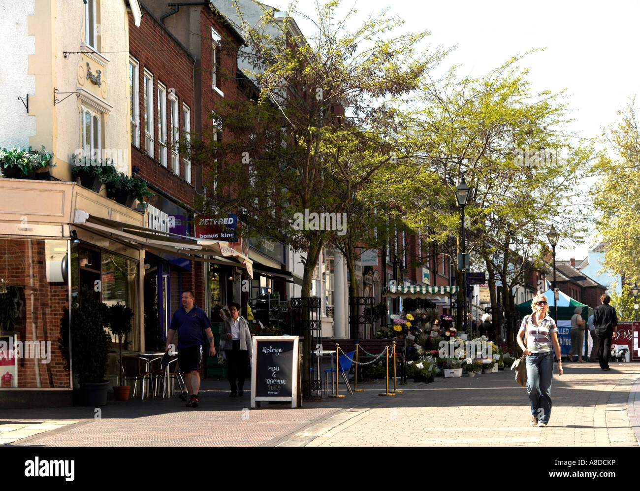 High Street Stone Staffordshire EDITORIAL USE ONLY Stock Photo - Alamy