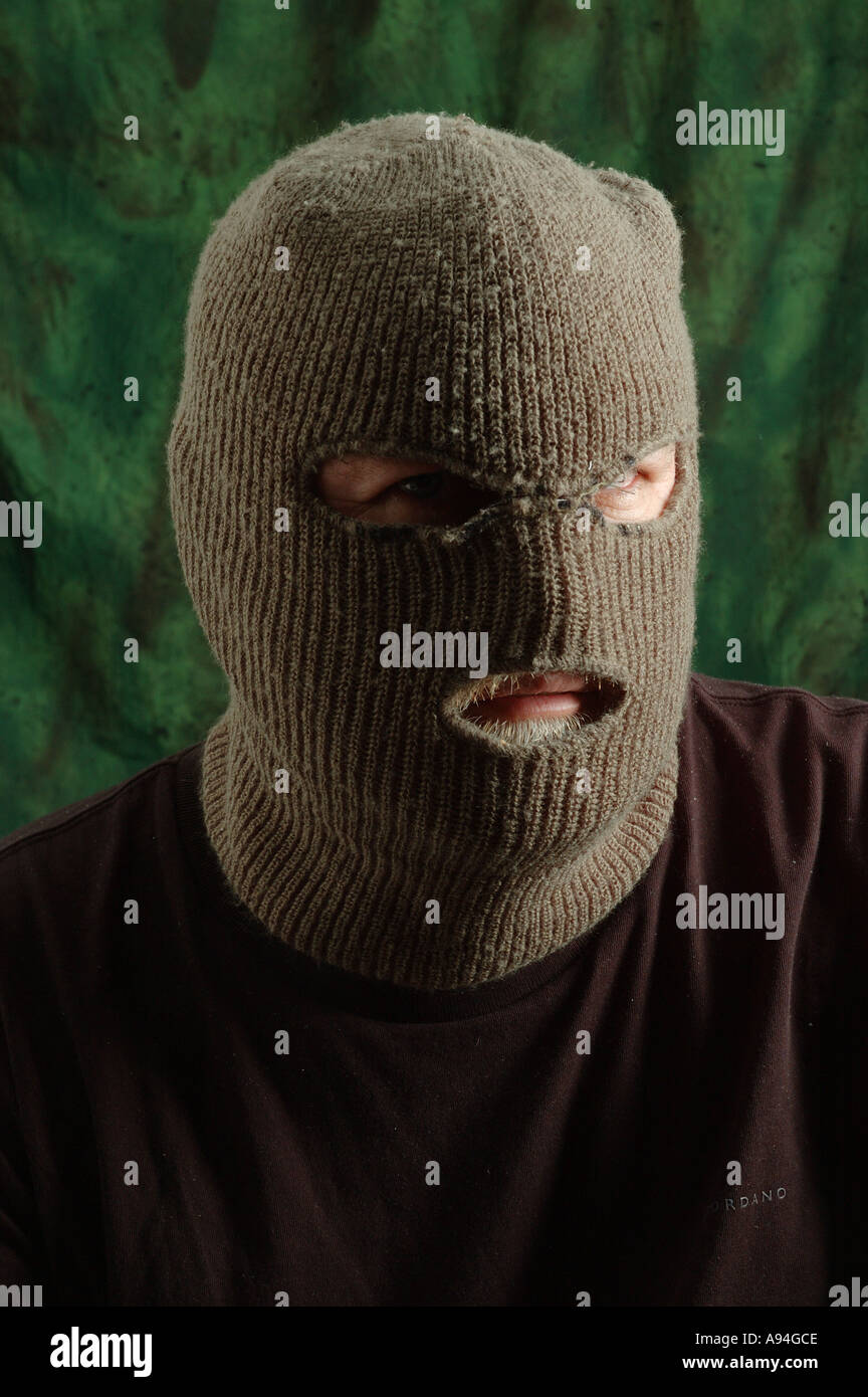 scary man in balaclava ski mask dsca 4187 Stock Photo - Alamy