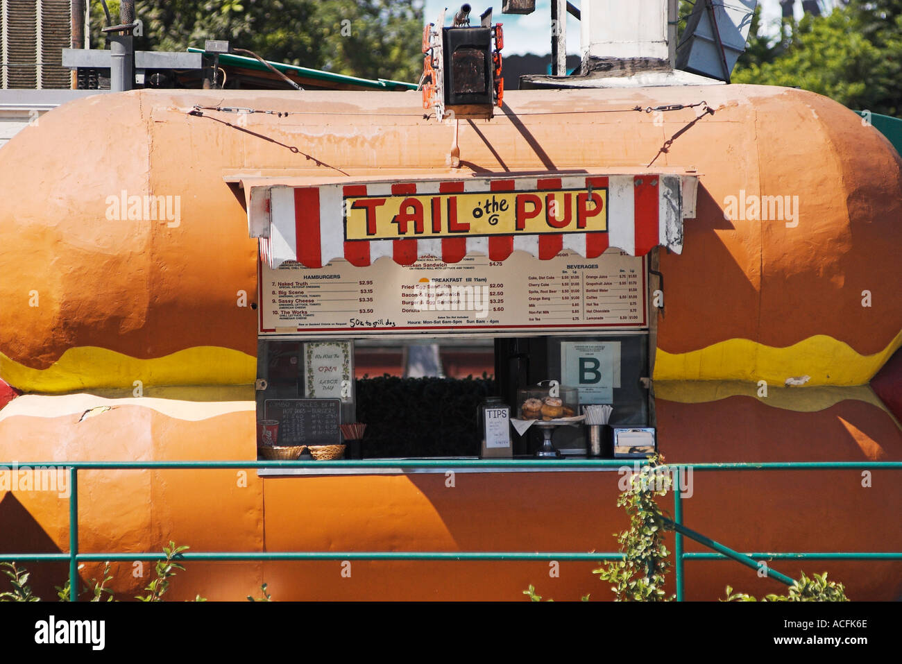 Tail o the Pup hot dog stand Los Angeles California United States Stock ...