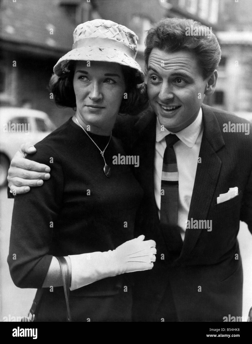 Bob Monkhouse and his wife Elizabeth seen leaving the Law Courts after ...