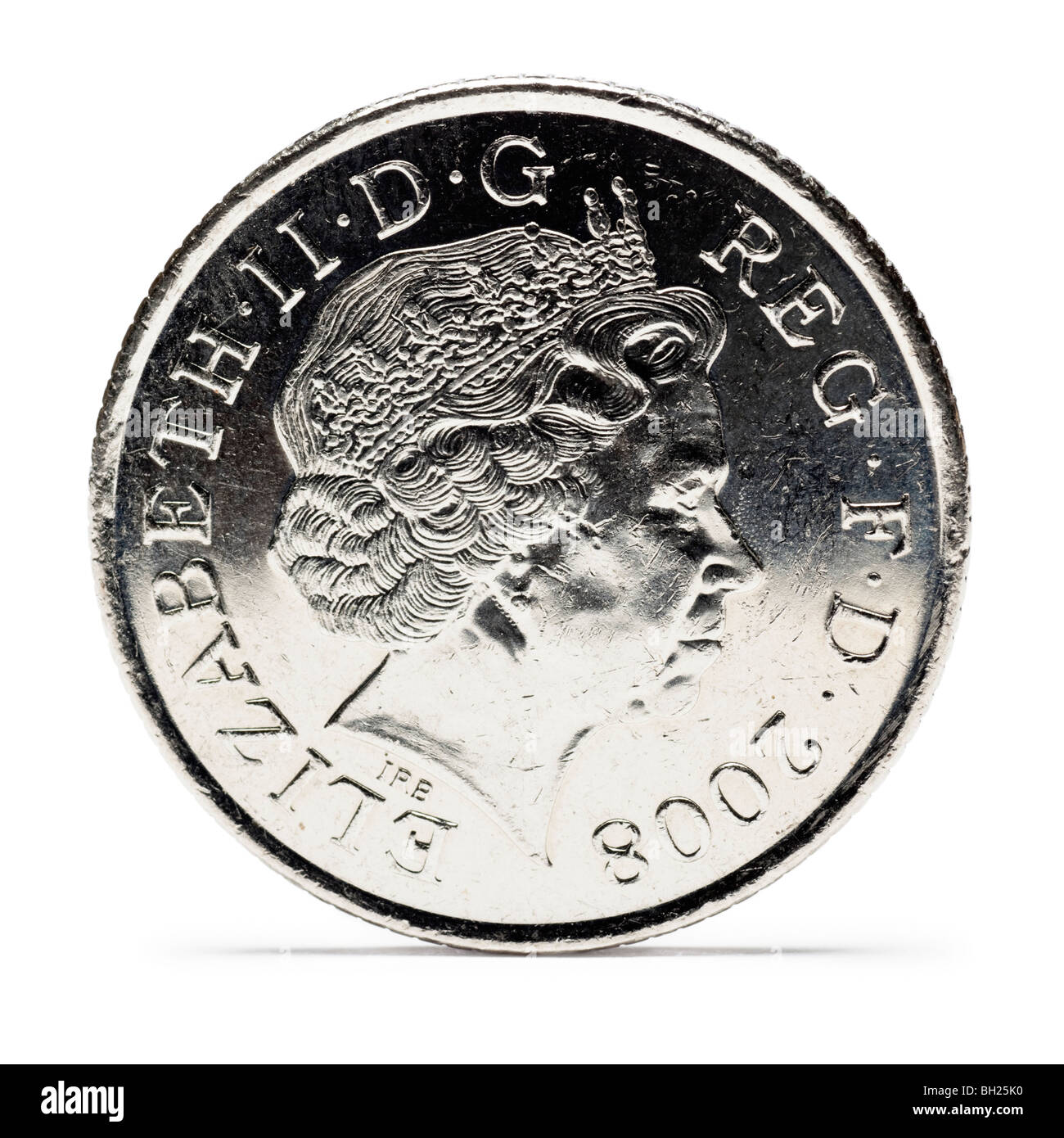 British Ten Pence coin front view Stock Photo - Alamy