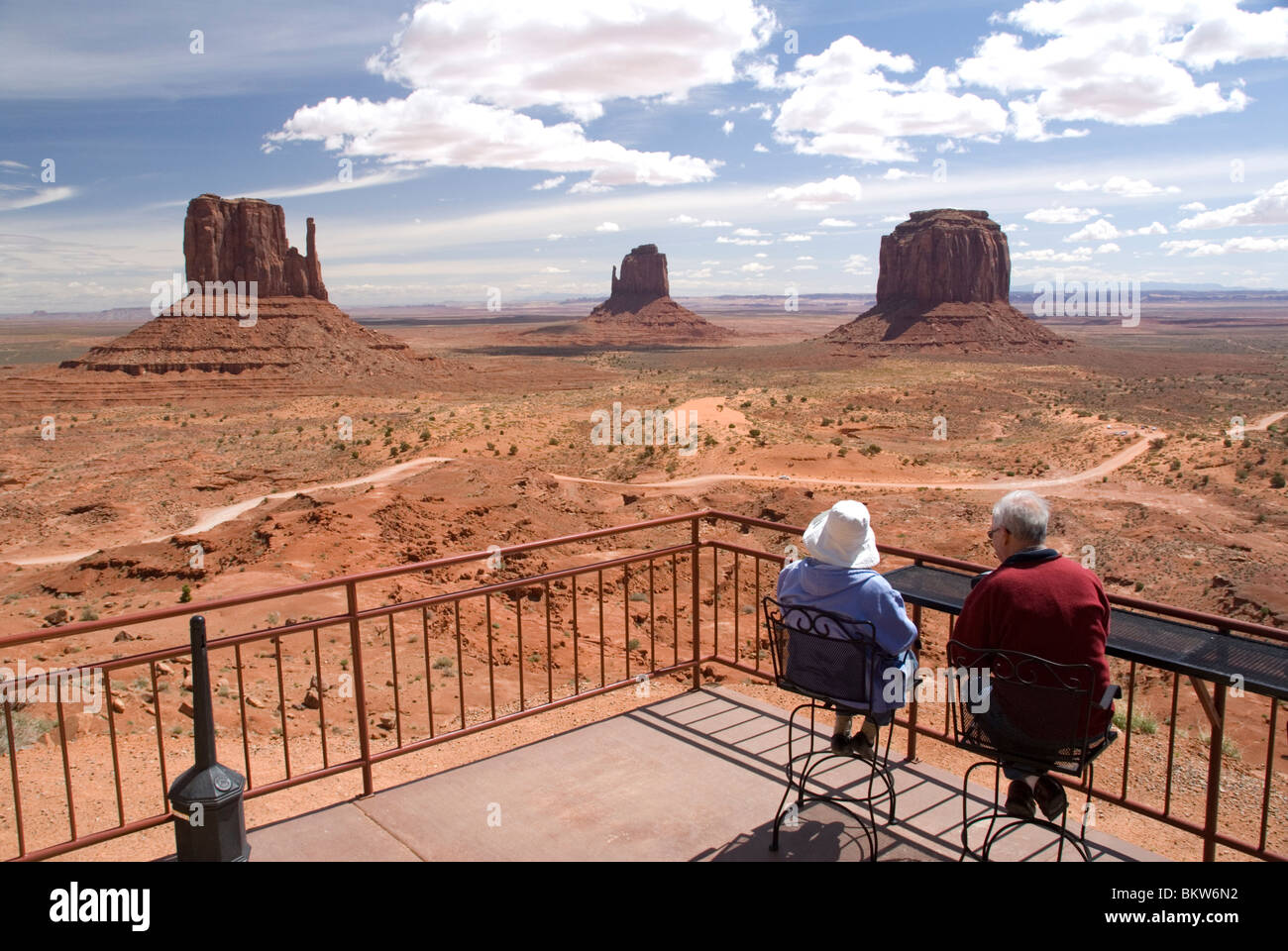 Tourists At The Navajo Tribal Park Visitors Center Monument Valley Utah