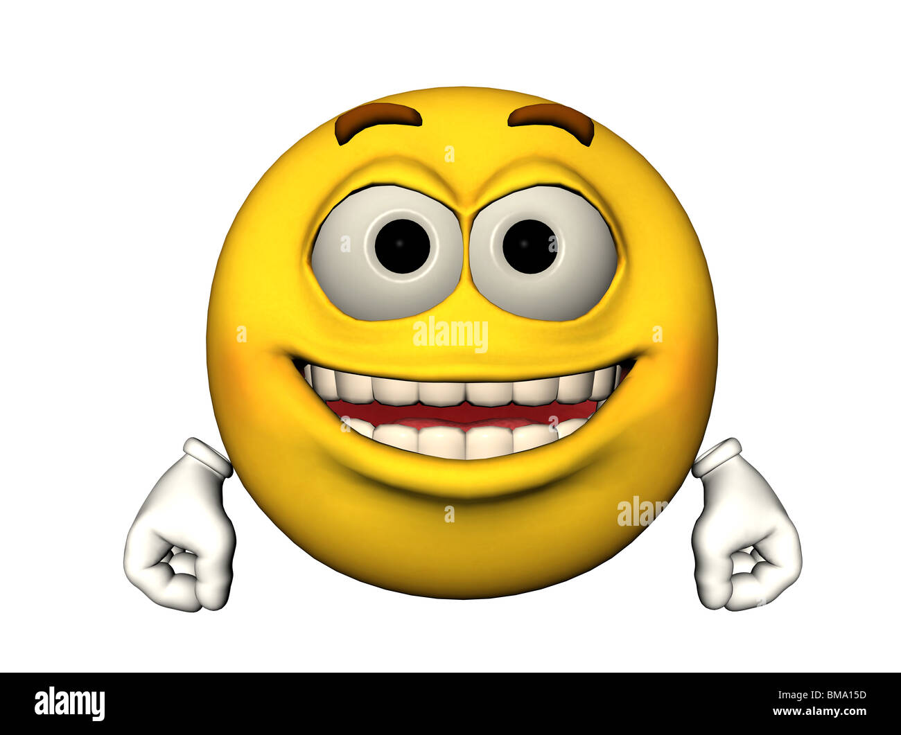 3d Illustration Of A Happy Emoticon Stock Photo Alamy