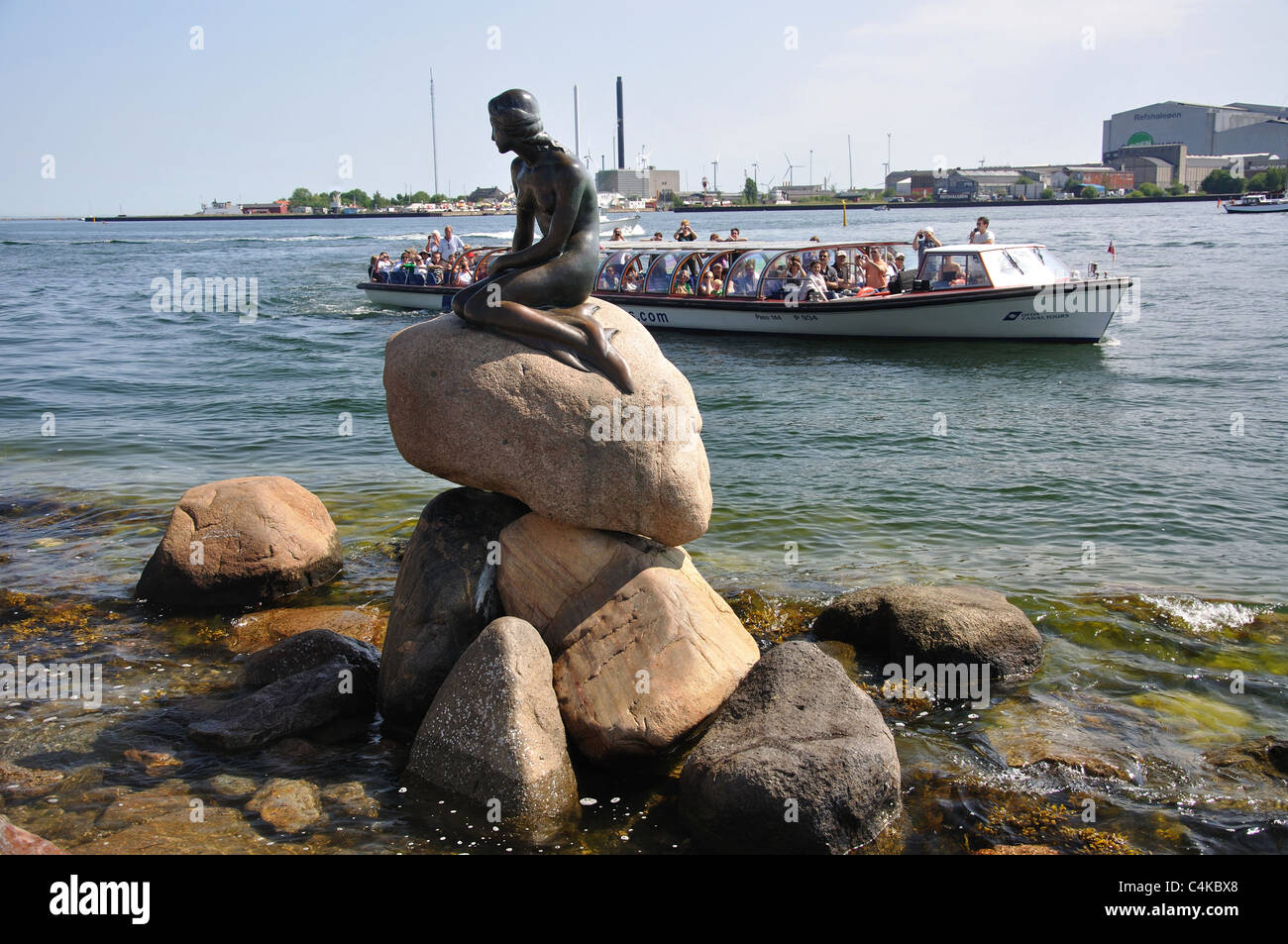 The Little Mermaid (Den Lille Havfrue) statue, Copenhagen (Kobenhavn ...