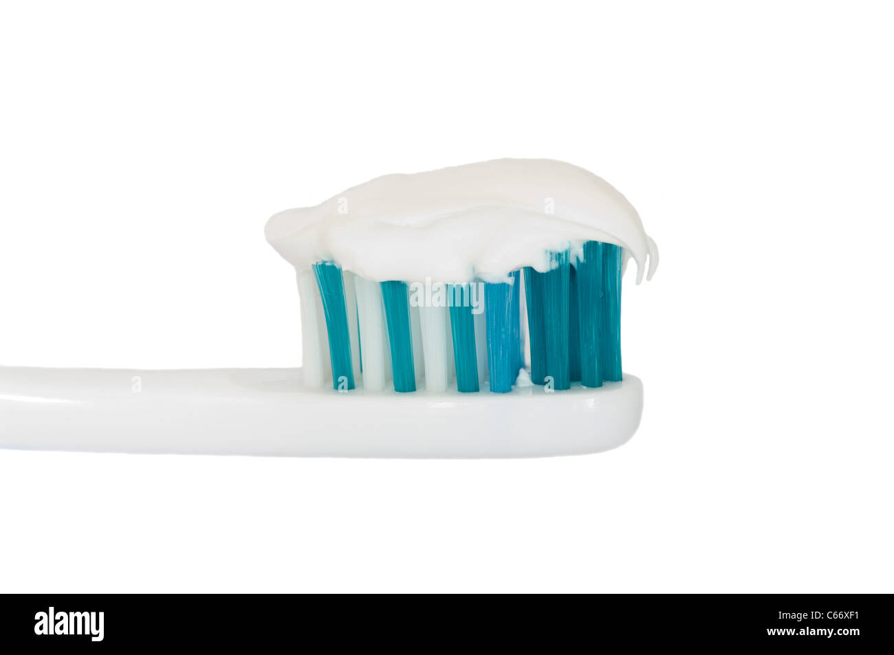 Toothpaste on a Toothbrush Stock Photo - Alamy