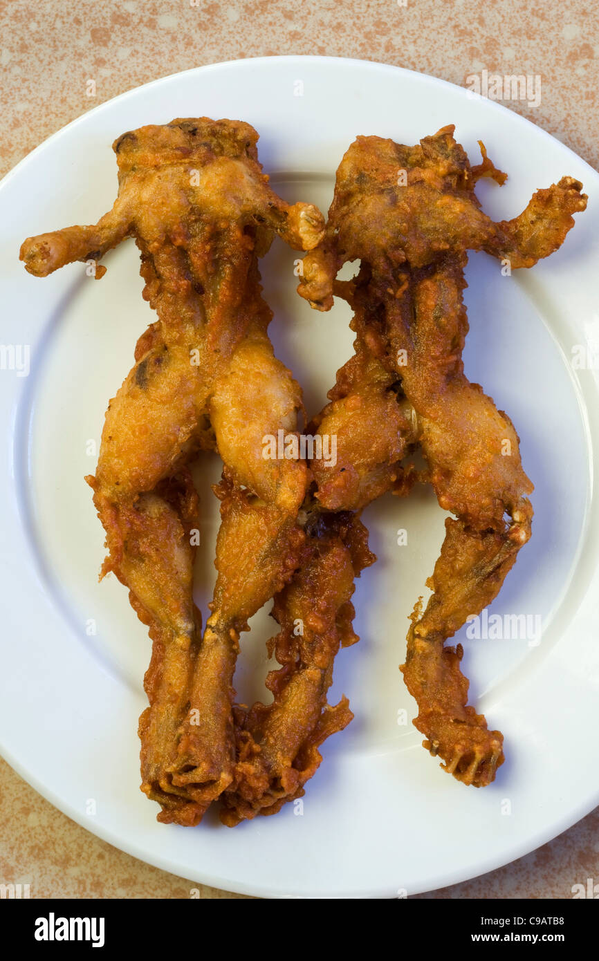 Fried Battered Frogs as sold in Phnom Penh Cambodia Stock Photo - Alamy