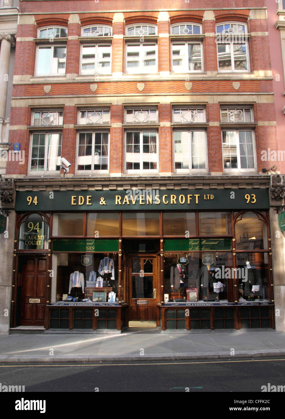 Ede and Ravenscroft Menswear Store Chancery Lane London Stock Photo - Alamy