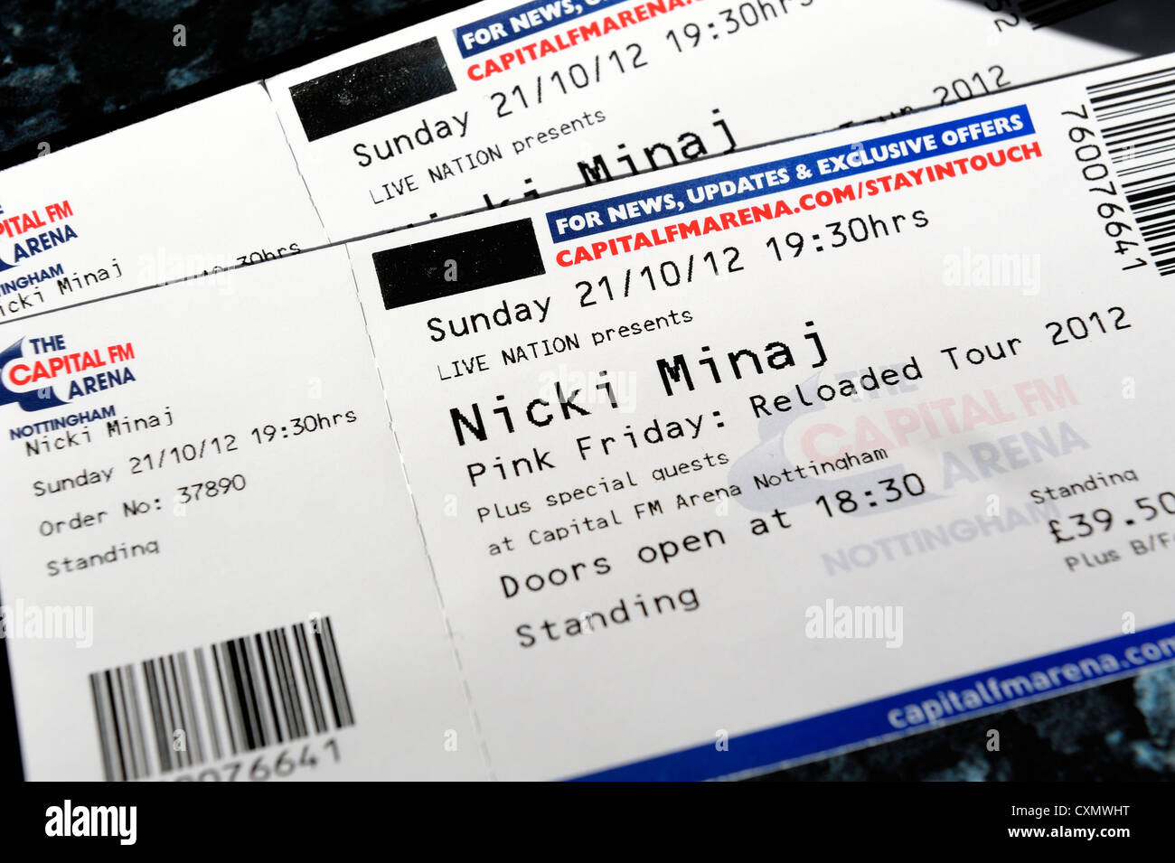 nicki minaj concert tour tickets england uk Stock Photo Alamy