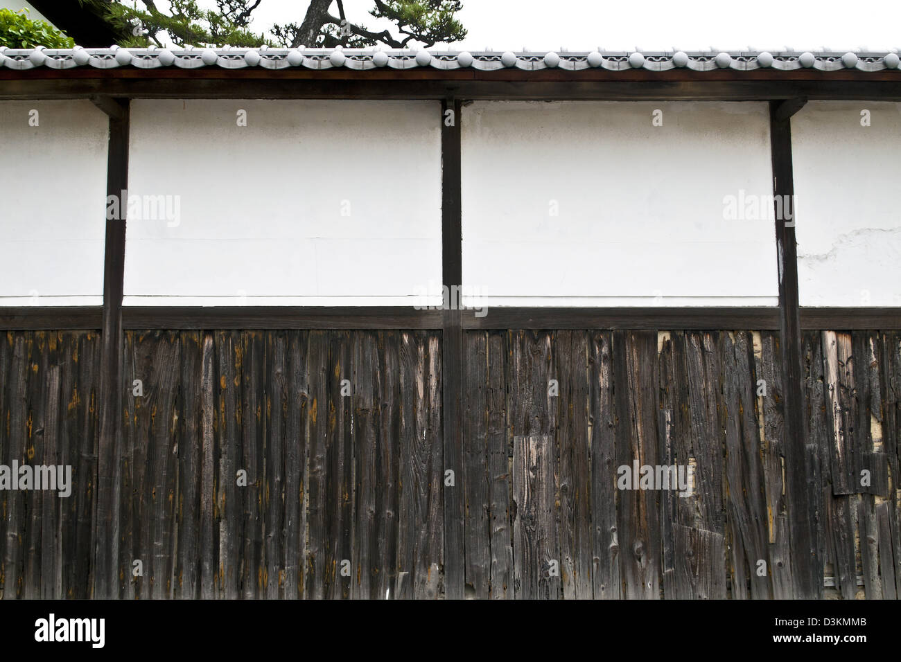 Traditional Japanese House Wall Stock Photo Alamy