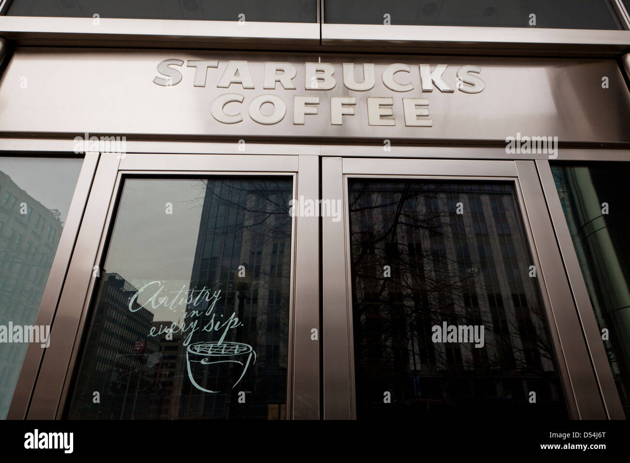 Starbucks Coffee Sign Usa Stock Photo Alamy