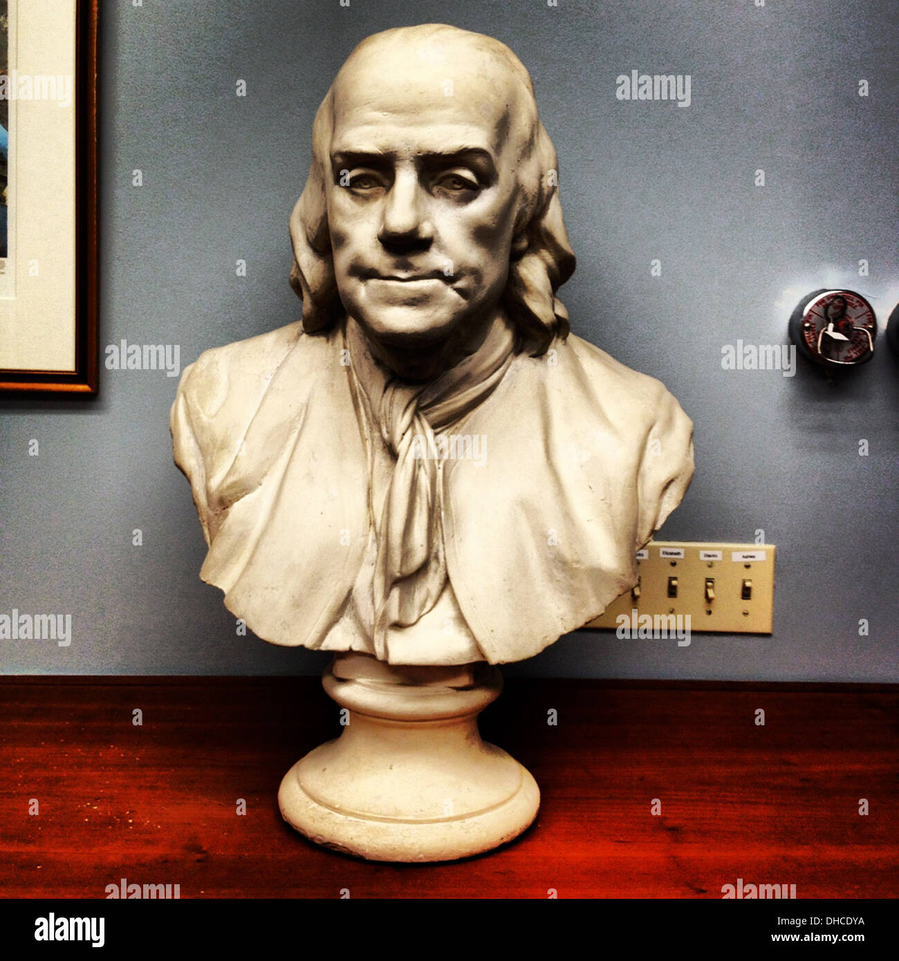 Bust of Benjamin Franklin Stock Photo - Alamy