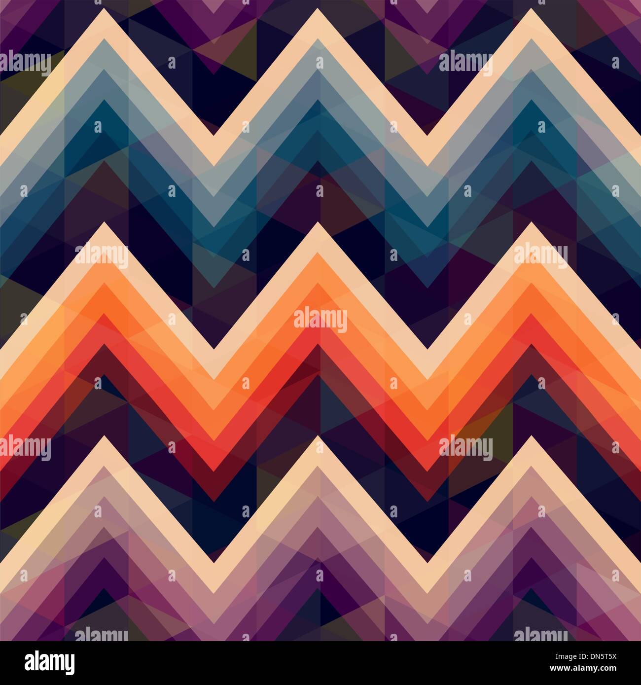 colorful seamless zig zag vector pattern Stock Vector Image & Art - Alamy