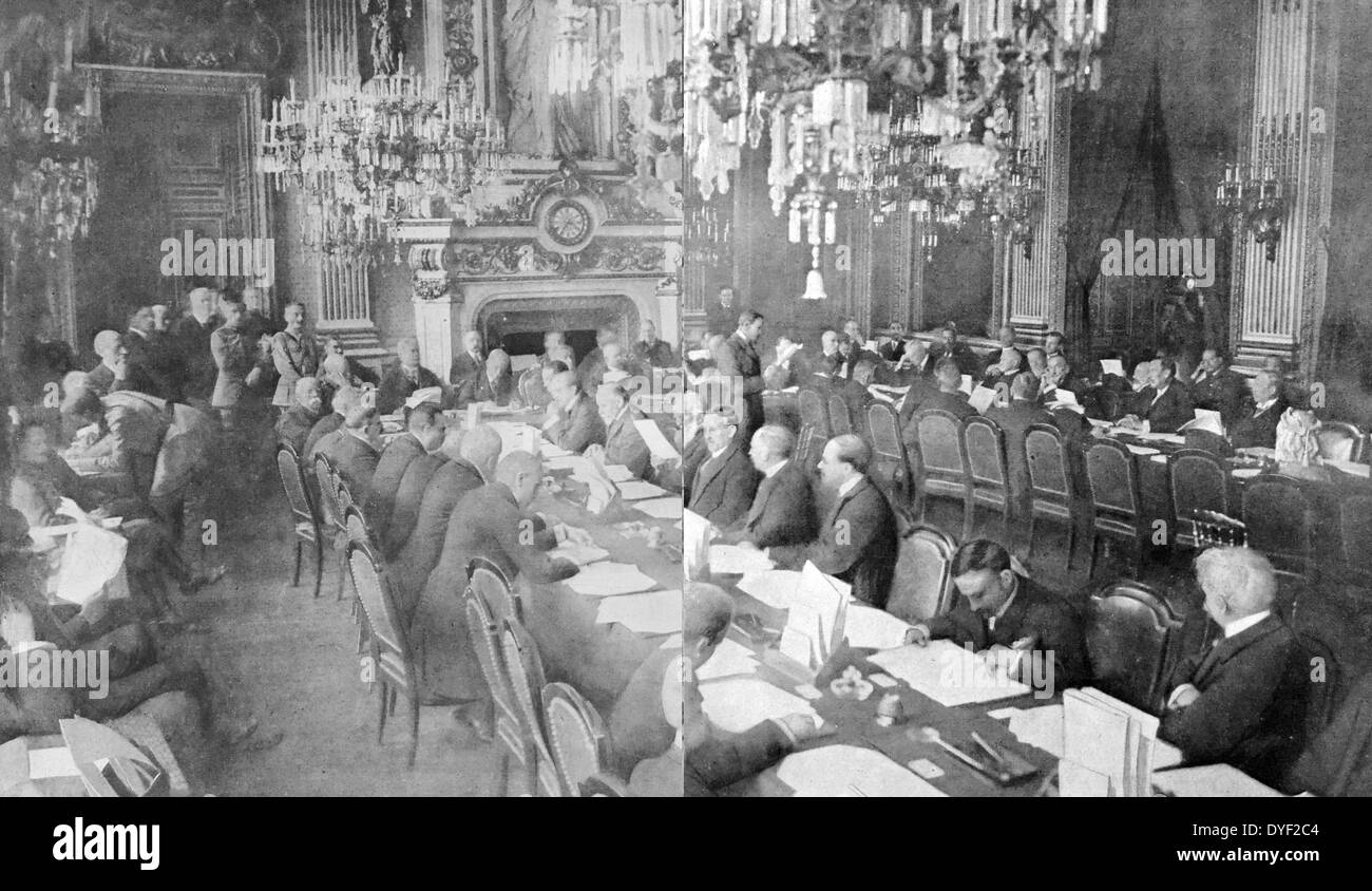Opening Session Of The Versailles Peace Conference 1919 The Paris