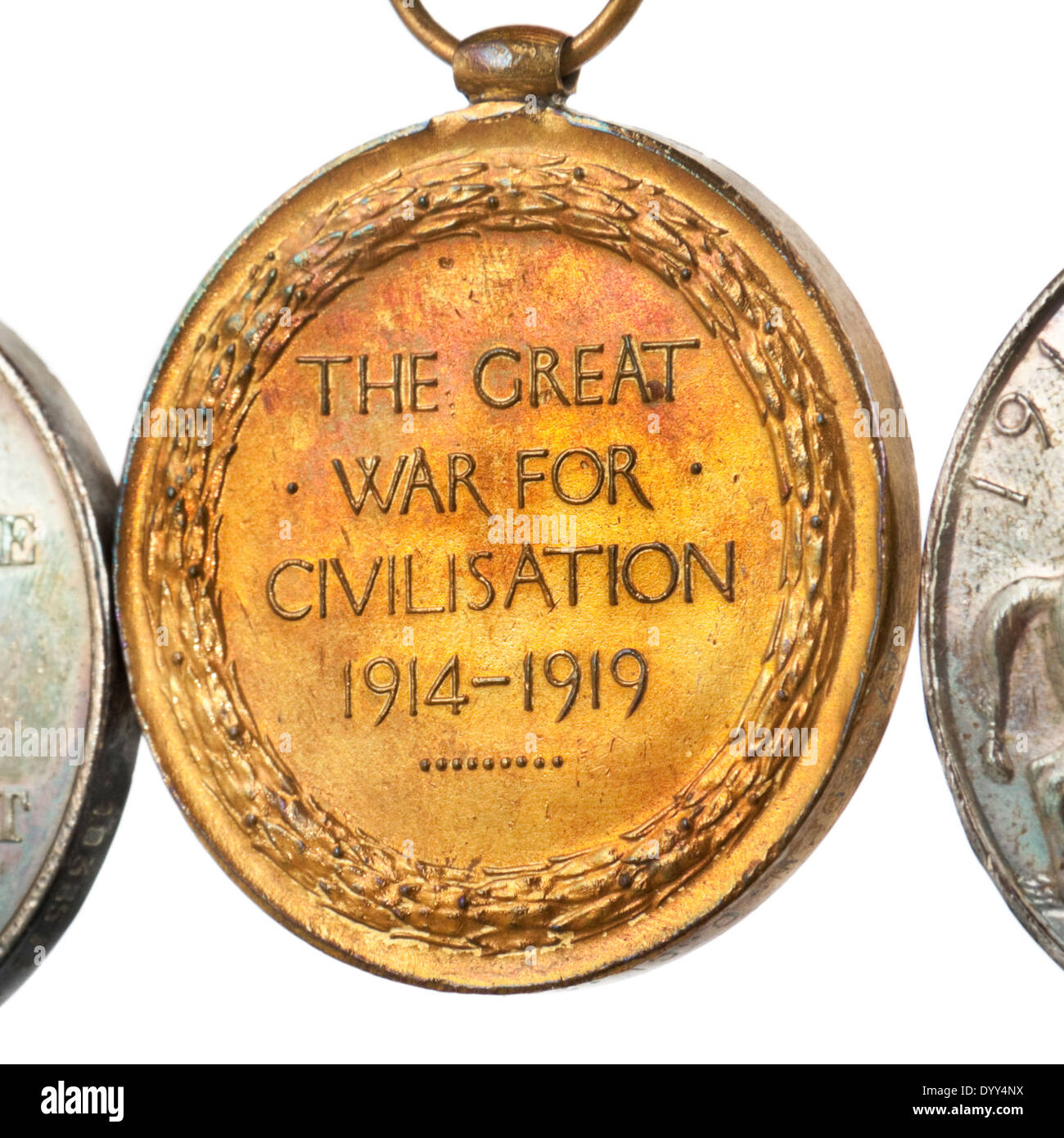 British Empire Ww1 Victory Medal The Great War For Civilisation 1914