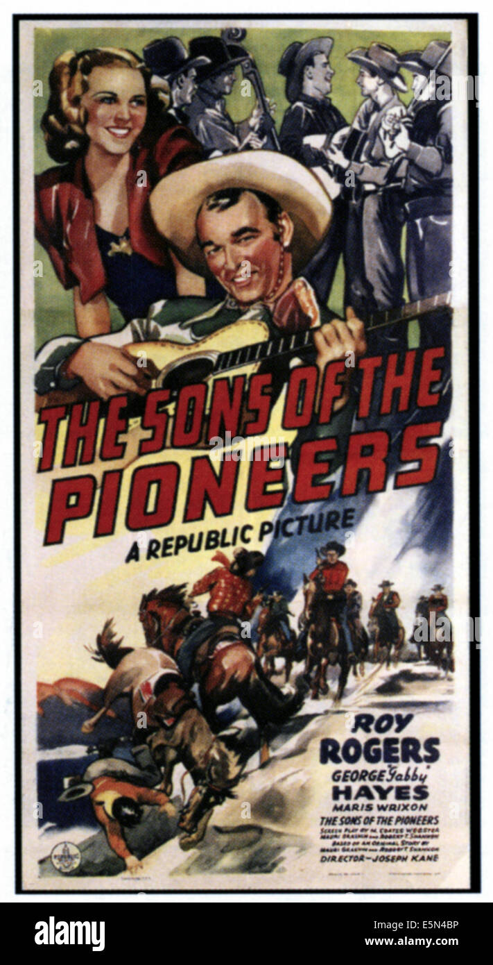 THE SONS OF THE PIONEERS, from left: Maris Wrixon, Roy Rogers, 1942 ...