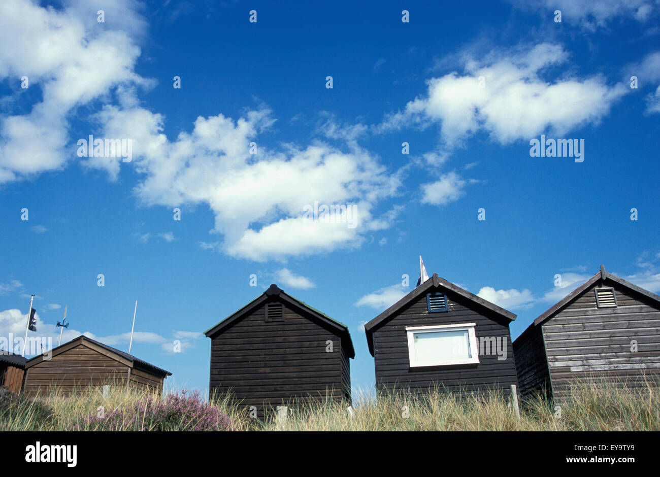 Beach Huts At Studland Bay Stock Photo Alamy