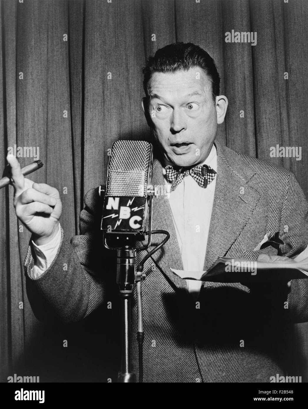 Fred Allen, performing on NBC radio in 1948. The Fred Allen Show was ...