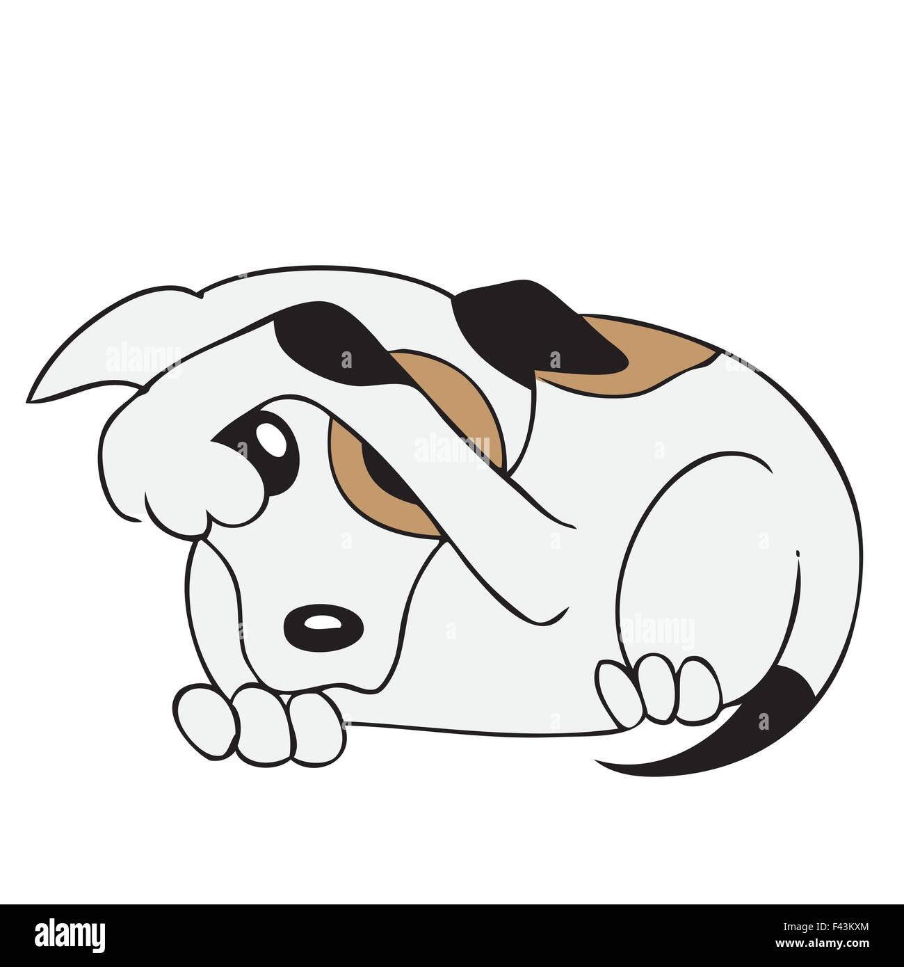 Sad dog Stock Vector Image & Art - Alamy