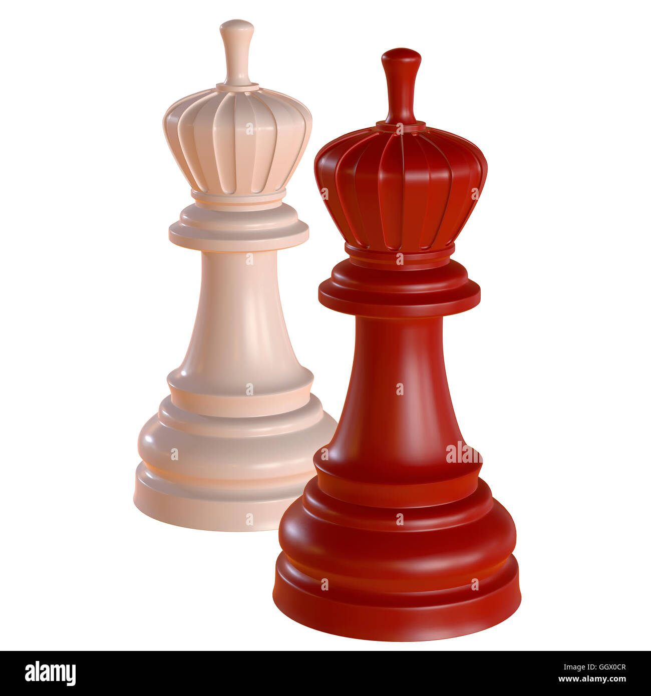 3d illustration of isolated chess game figurine Stock Photo - Alamy