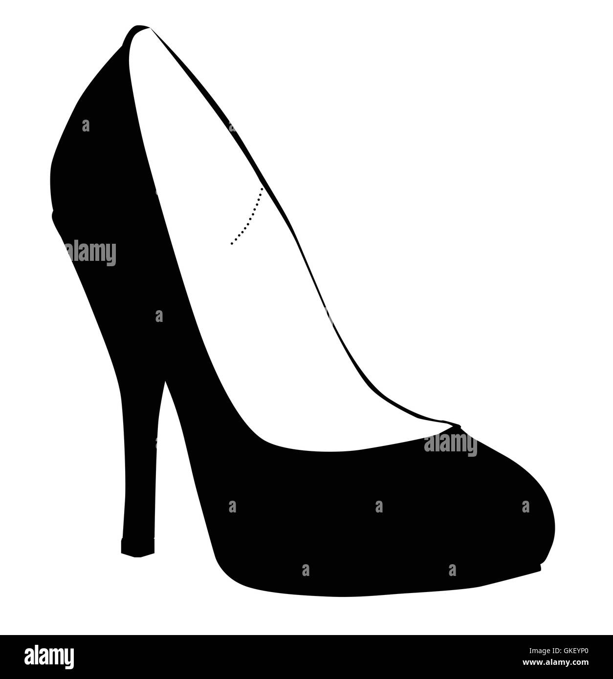 Stiletto Heel Silhouette Stock Vector Image & Art - Alamy