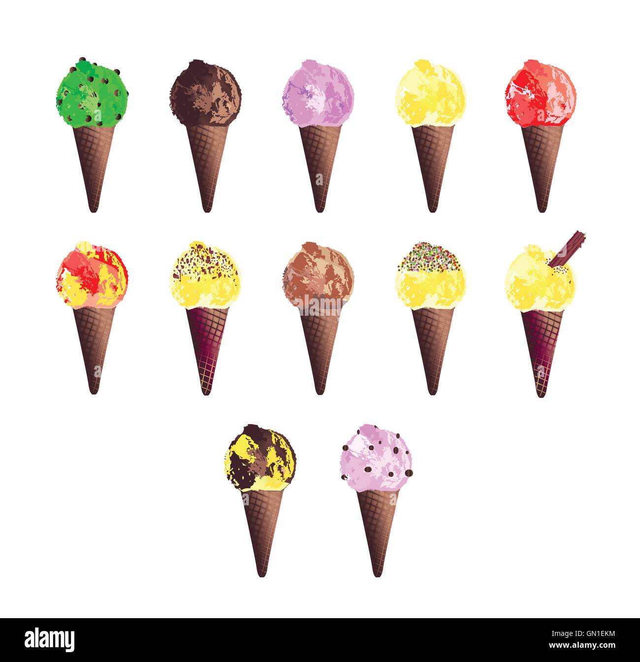 ice-cream-cone-icons-stock-vector-image-art-alamy