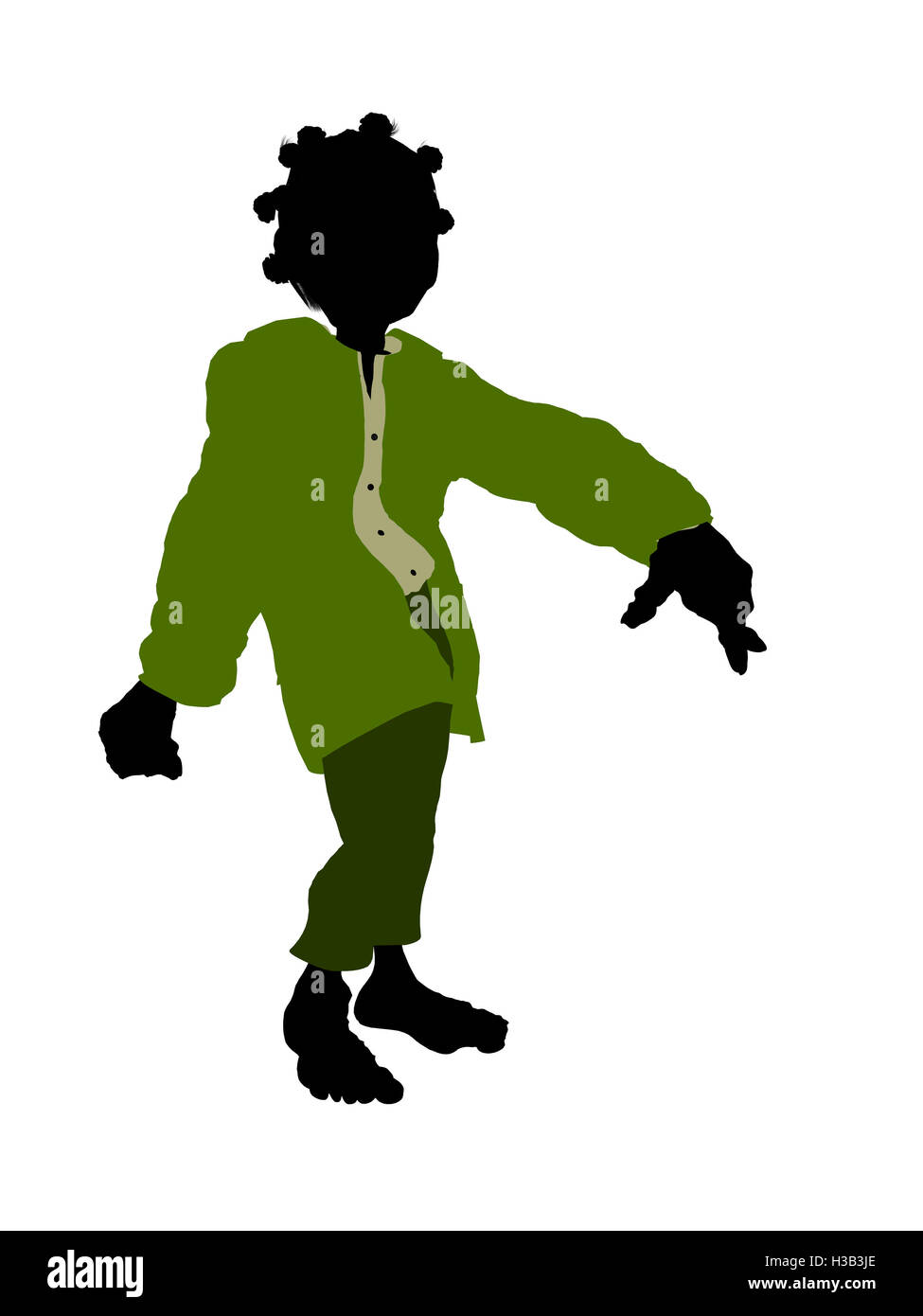 Dwarf Silhouette Illustration Stock Photo - Alamy