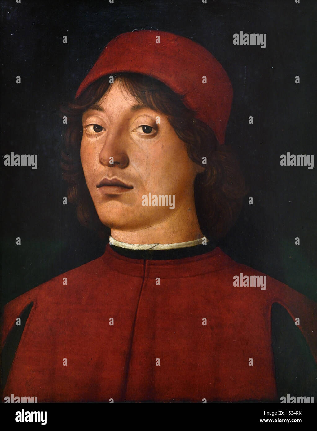 Portrait of a young man school, painter around 1490Lorenzo Costa (the ...